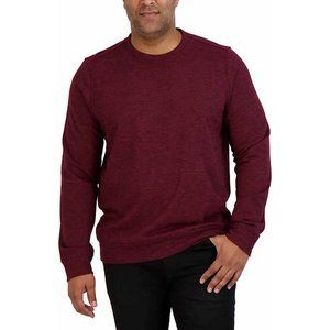 NEW Gerry Men's Dark Solid Textured Long Sleeve Crewneck Pullover Sweatshirt Top